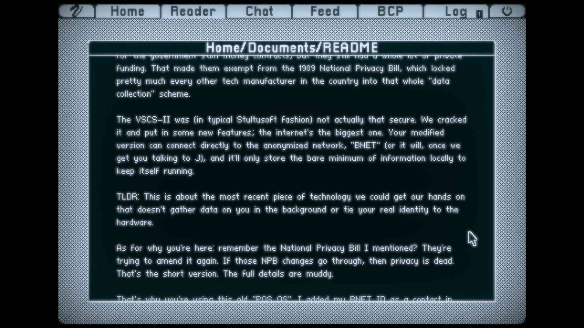 VSCS-II screenshot