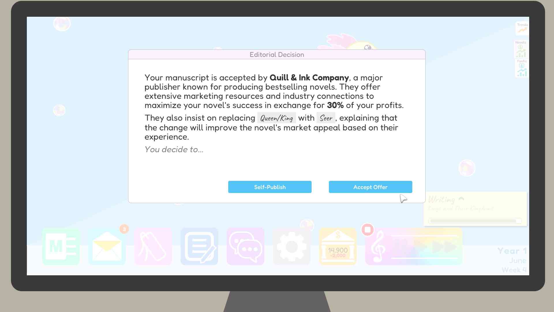 Author Sim screenshot