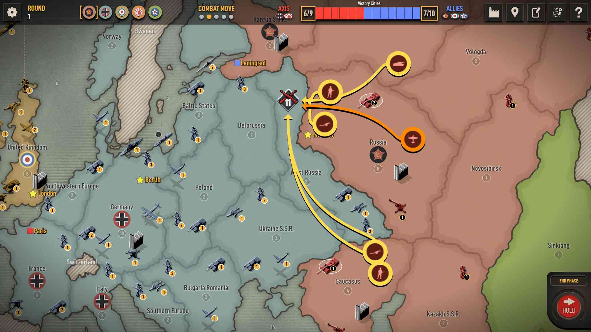 Axis & Allies 1942 Online screenshot