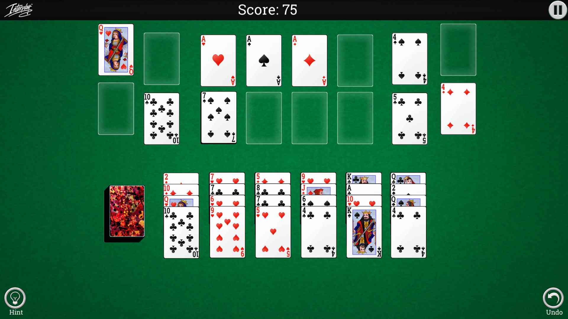 Interplay Solitaire screenshot