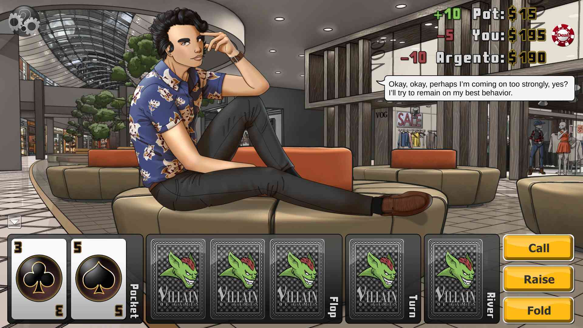 Fashion Holiday: A Game of Texas Hold 'Em screenshot