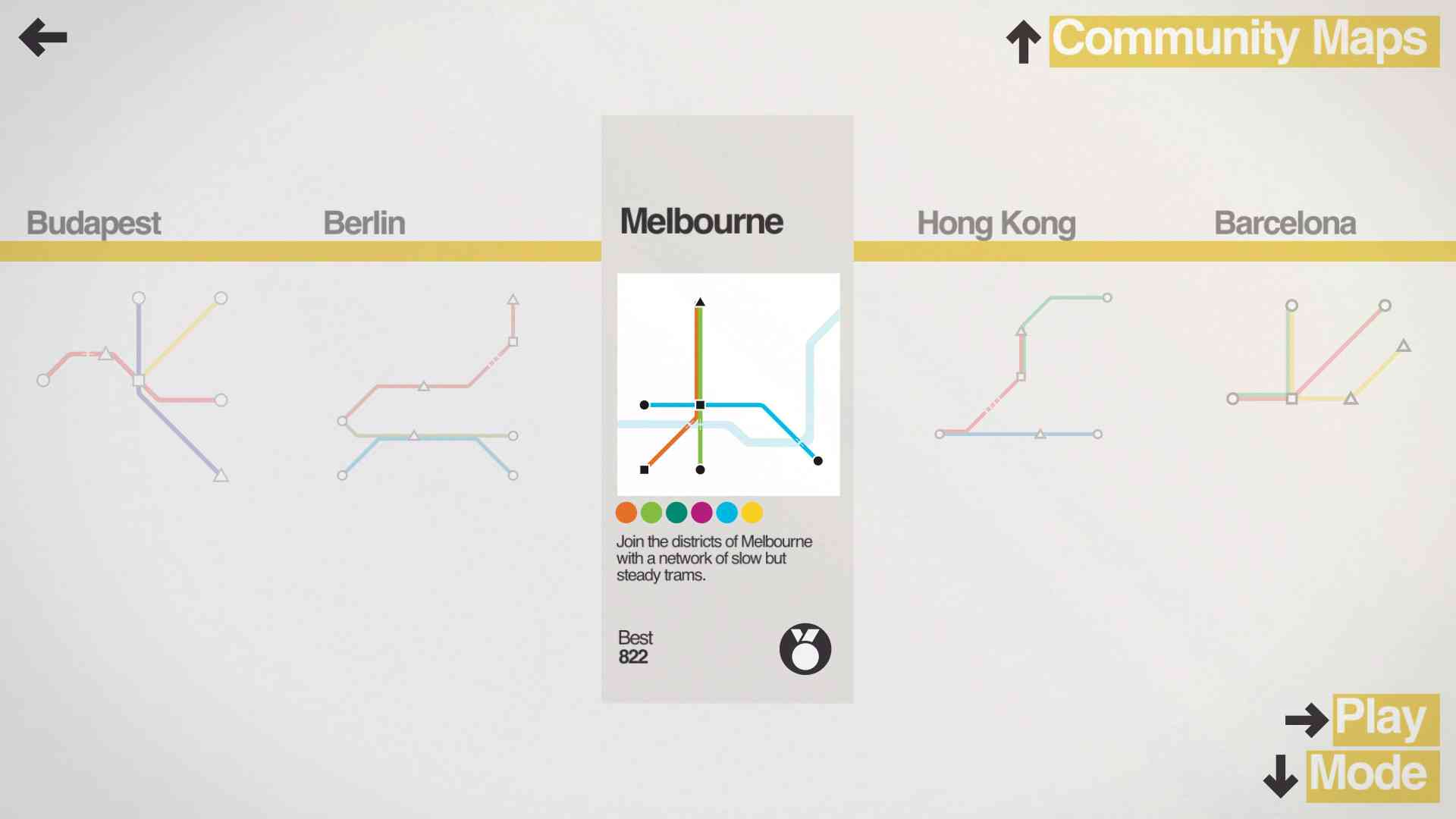 Mini Metro screenshot
