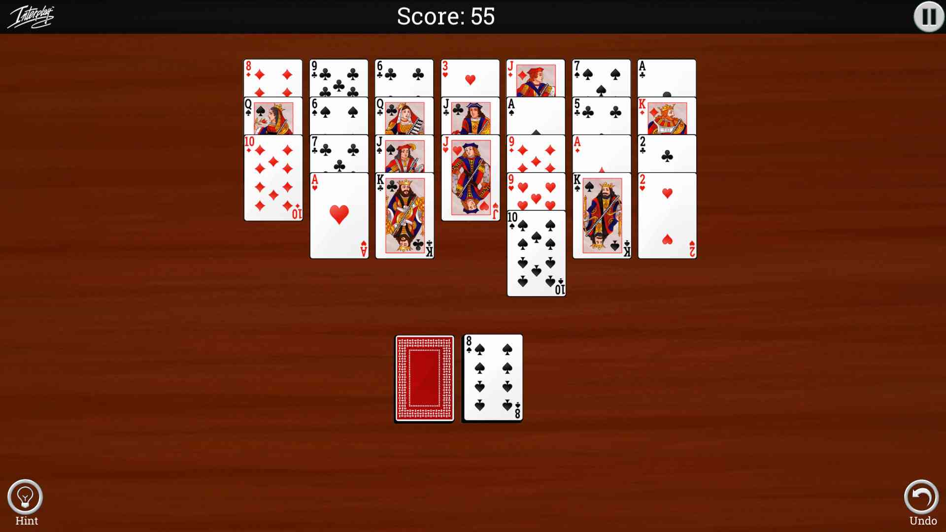 Interplay Solitaire screenshot