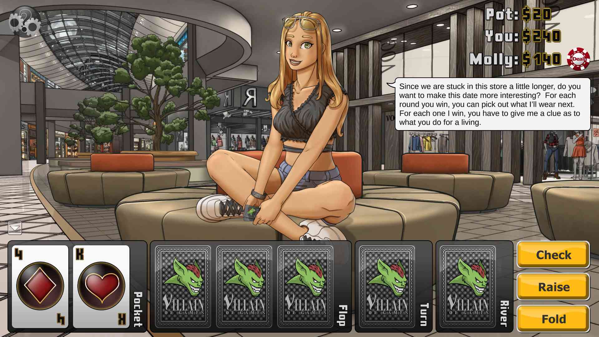 Fashion Holiday: A Game of Texas Hold 'Em screenshot