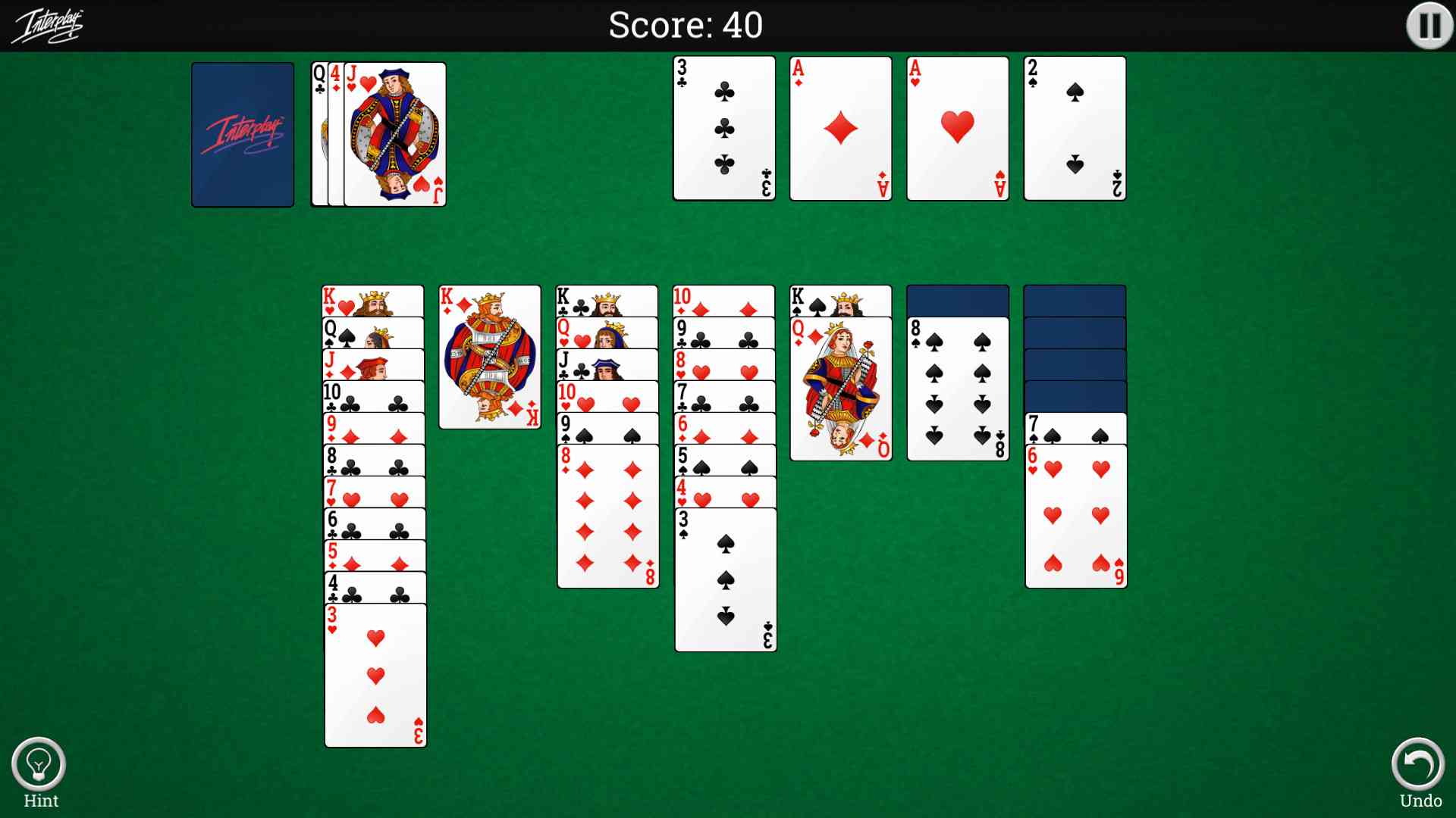 Interplay Solitaire screenshot