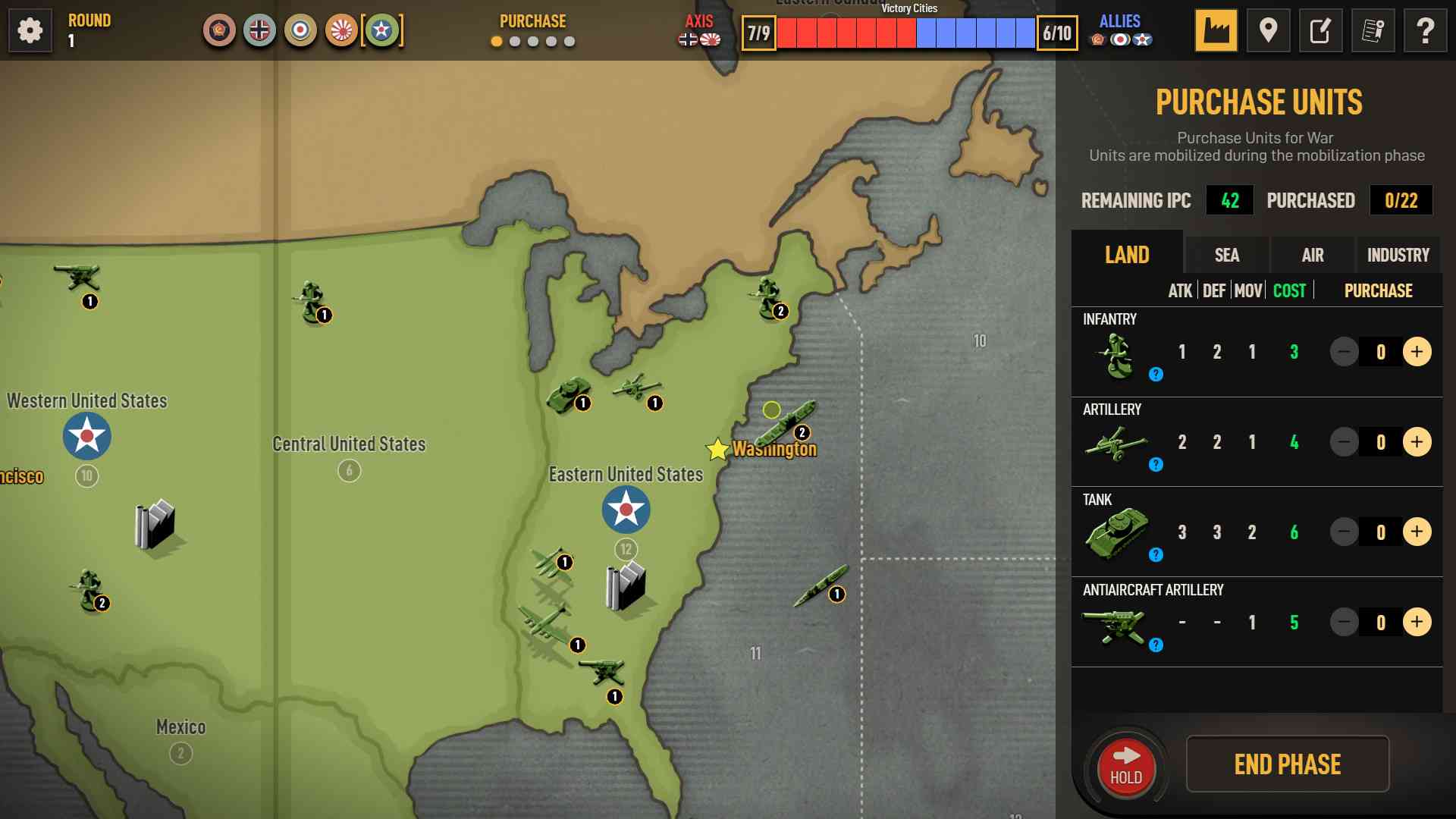 Axis & Allies 1942 Online screenshot