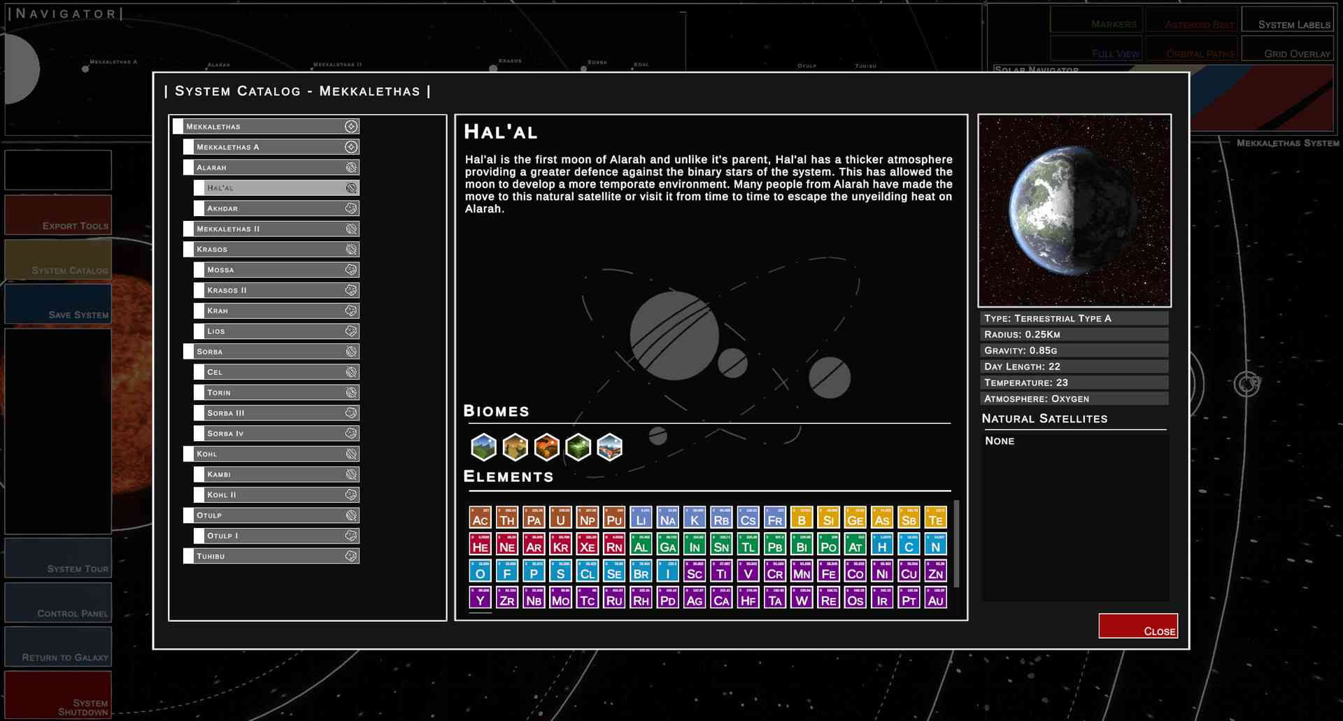 Stellar Navigator screenshot