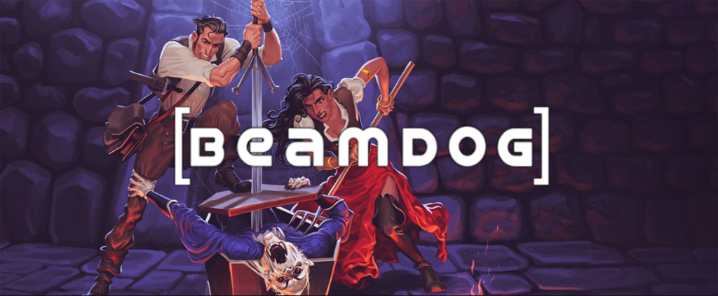 Illustration from Beamdog website of two vampire hunters dispensing of the Undead